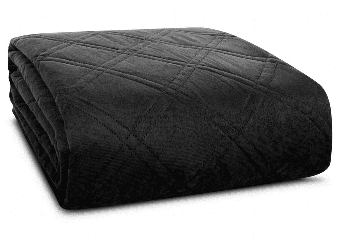 Přehoz na sedačku - pohovku SAGA černá 170x210 cm, 200x220 cm Mybesthome Rozměr: 170x210 cm