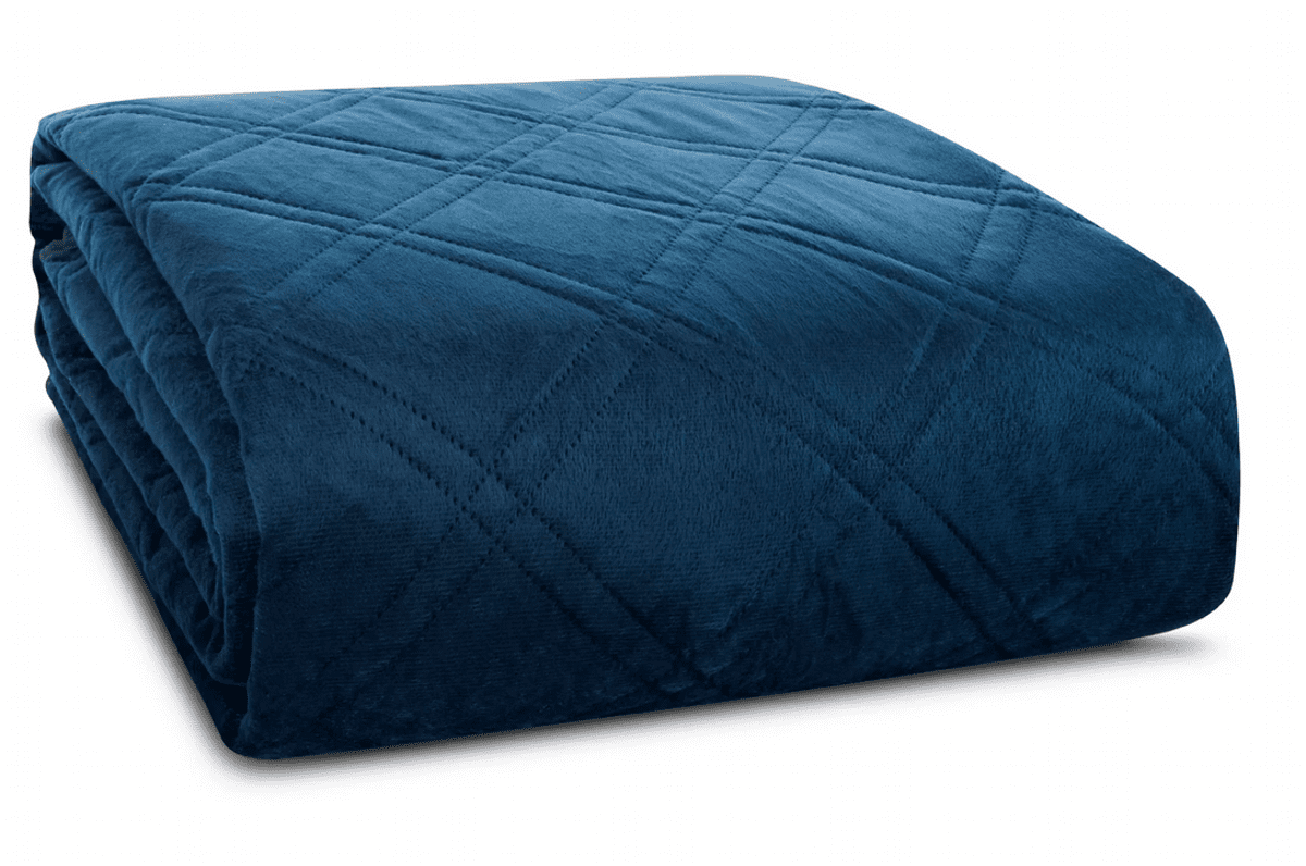 Přehoz na sedačku - pohovku SAGA modrá 170x210 cm, 200x220 cm Mybesthome Rozměr: 170x210 cm