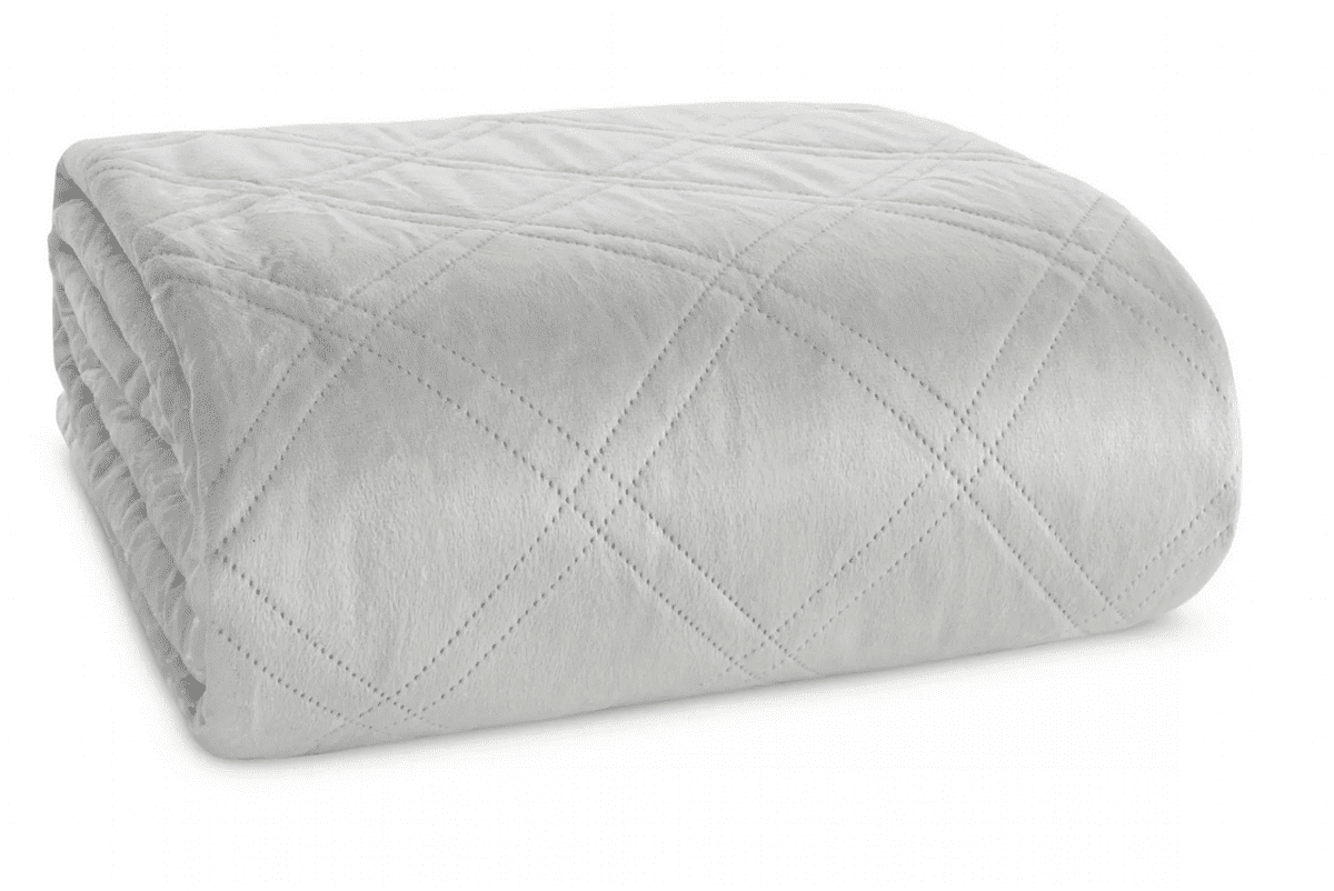 Přehoz na sedačku - pohovku SAGA stříbrná 170x210 cm, 200x220 cm Mybesthome Rozměr: 170x210 cm