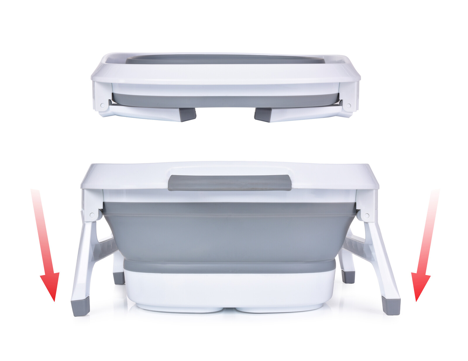 COMPACTOR | skládací lavor na nohy 15 L s masážními výstupky | relaxační vana na nohy