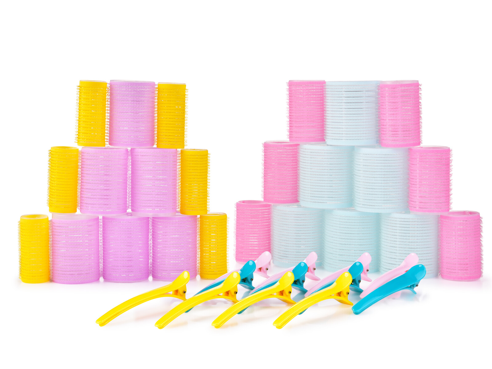 BEAUTY | 24 ks samodržící natáčky na vlasy + 12 klipsů | pro přirozené vlny