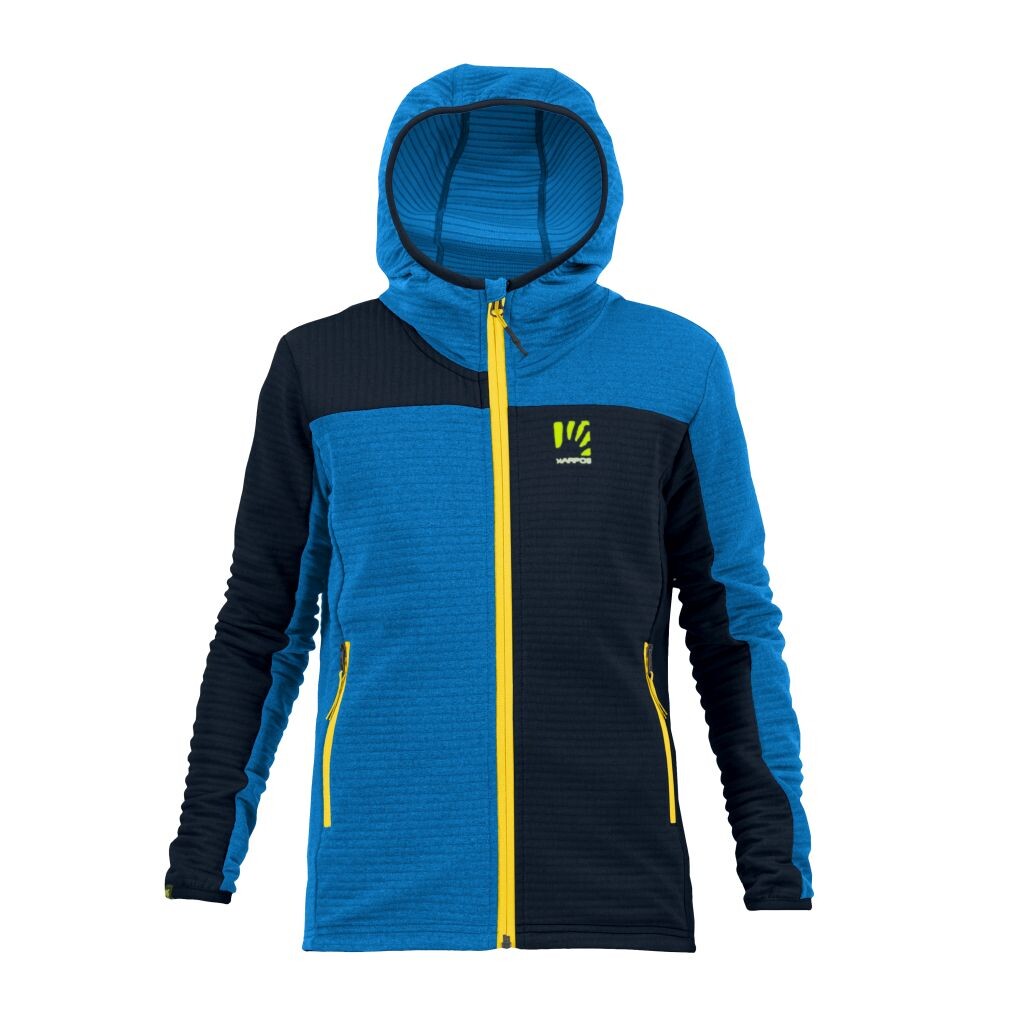 KARPOS Nuvolau Kid Full-Zip Hoodie, Outer Space/Indigo Bunting velikost: 6 let