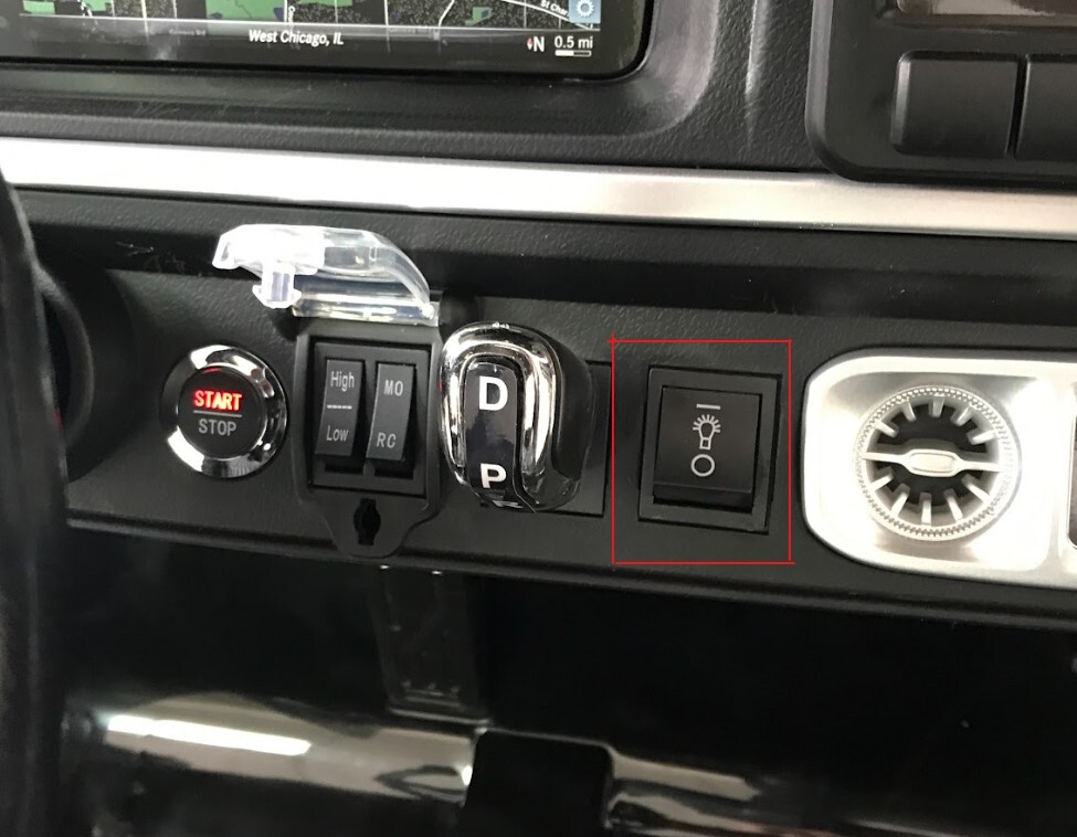 mamido Tlačítko pro zapnutí a vypnutí světel v dětském elektrickém autíčku