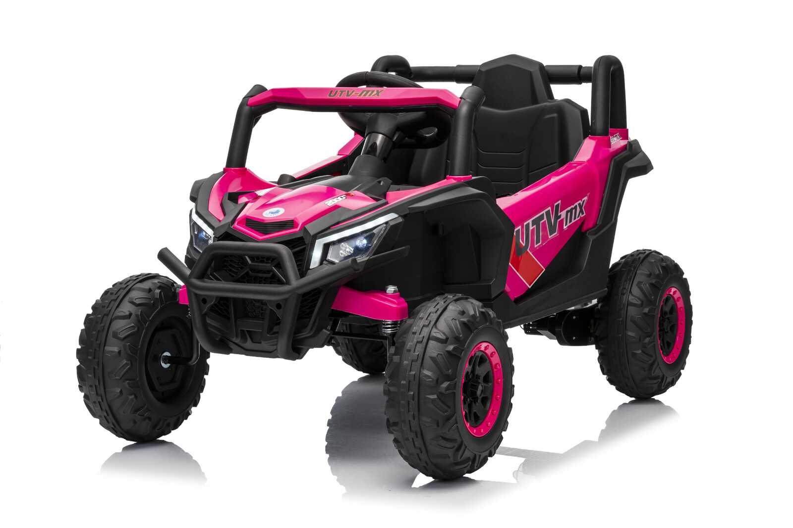 Mamido Mamido Elektrické autíčko Buggy Madman růžové | UTV-MX 4x4 | EVA kola | 12V 10Ah | EKO kůže