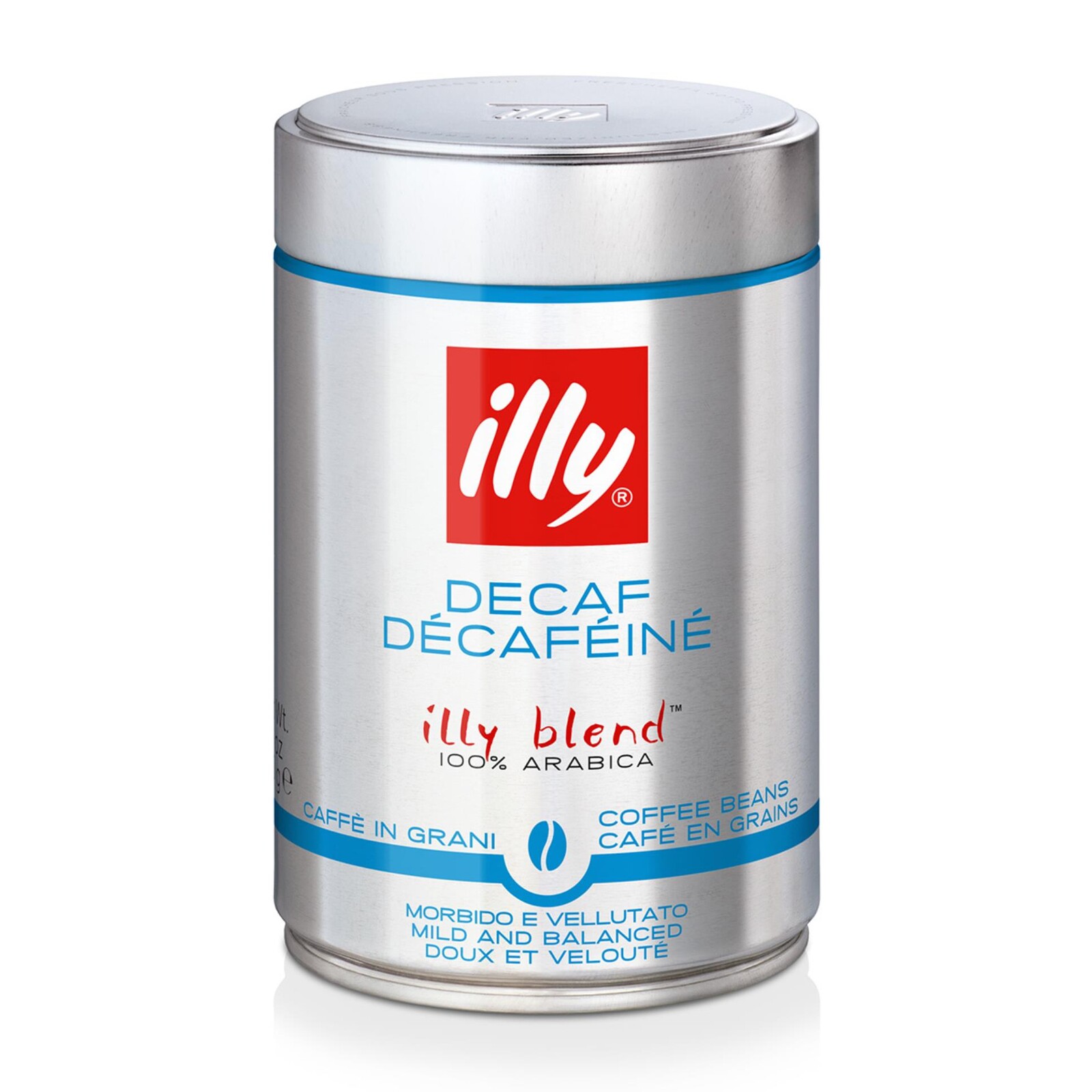 Zrnková káva Illy - bez kofeinu, 250 g