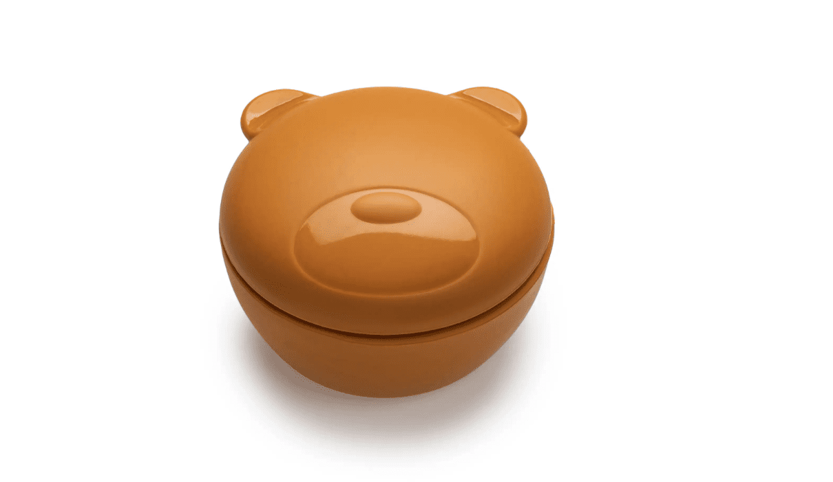 Melli silikonová krabička na svačinu s víčkem medvěd - 350ml