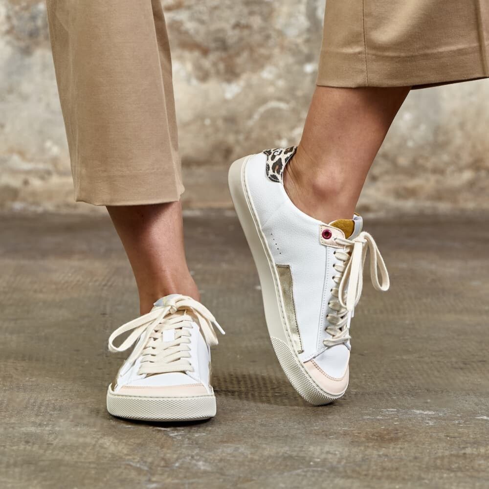 FLEETERS Peach Leopard Dámské barefoot tenisky - 37