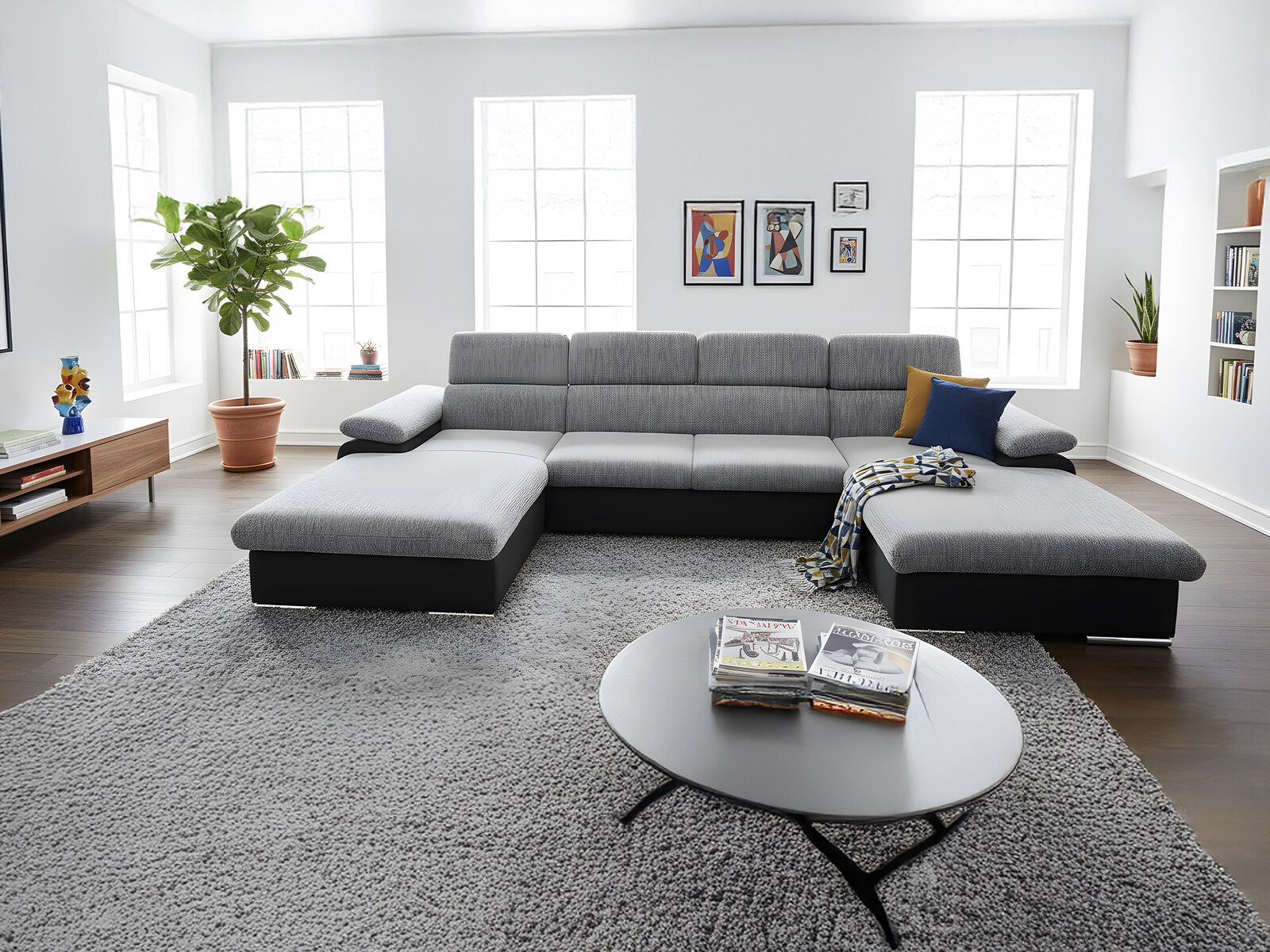 Sedací souprava Coast III - Sumatra 6 / Trend 17 Provedení: Symetrická, látka: Sumatra 6/ Trend 17