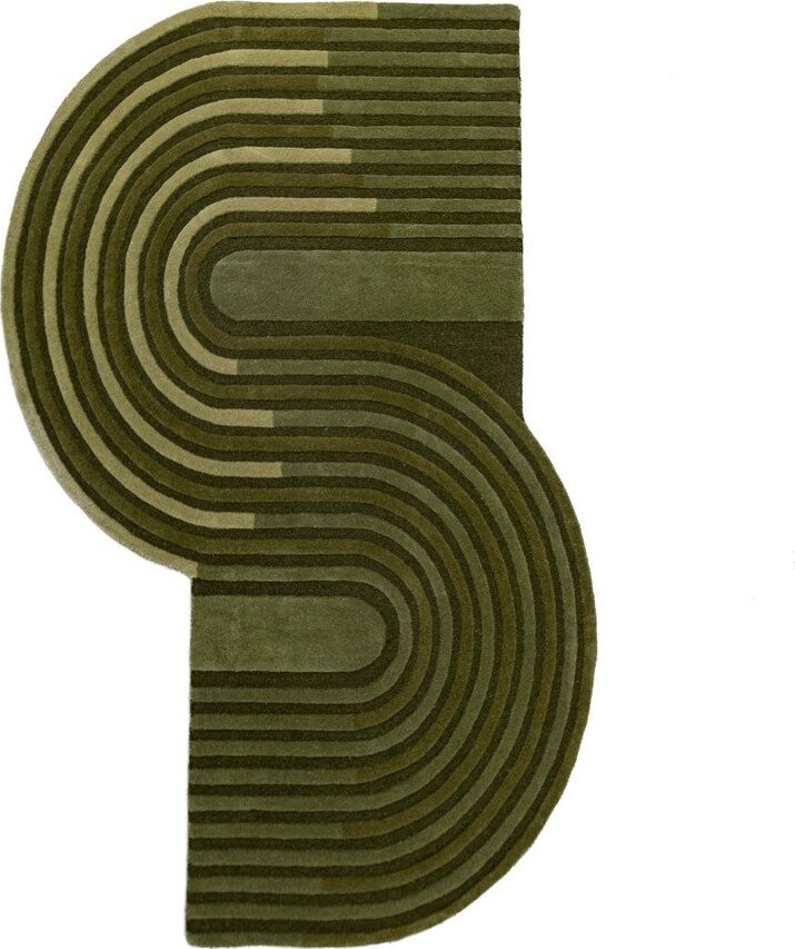 Zelený ručně tkaný vlněný koberec 200x290 cm Conway Retro – Flair Rugs