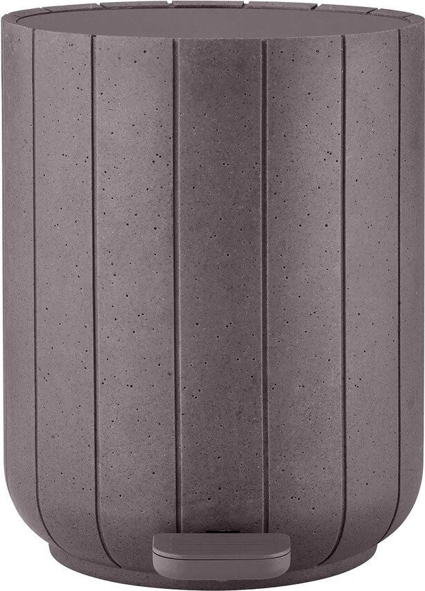 Tmavě šedý nášlapný odpadkový koš z polyresinu 3 l Kua – Blomus