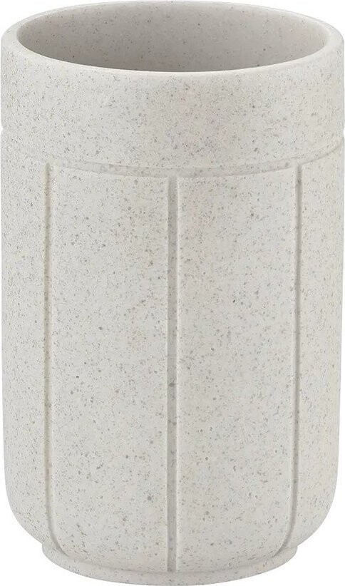 Krémový kelímek na zubní kartáčky z polyresinu Kua – Blomus