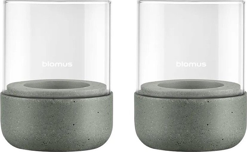 Skleněné svícny v sadě na čajovou svíčku 2 ks Calma – Blomus