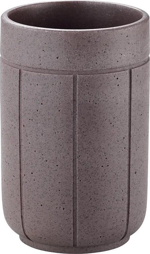 Tmavě šedý kelímek na zubní kartáčky z polyresinu Kua – Blomus