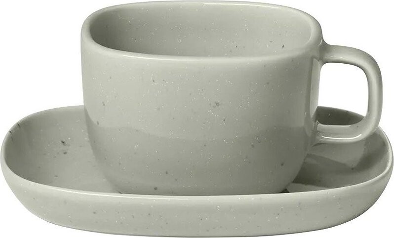 Šedý šálek z kameniny 200 ml Vahlo – Blomus