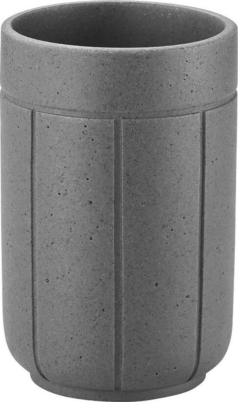 Šedý kelímek na zubní kartáčky z polyresinu Kua – Blomus