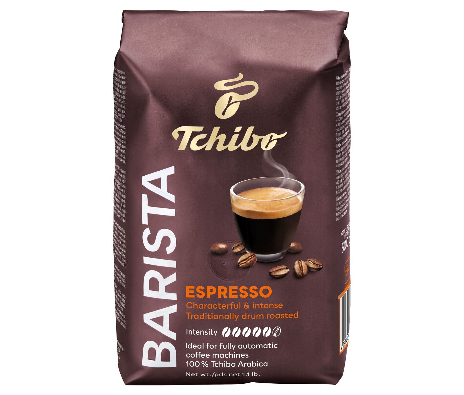 Tchibo - Barista Espresso – 1x 500 g zrnkové kávy - Intenzita: 5/6