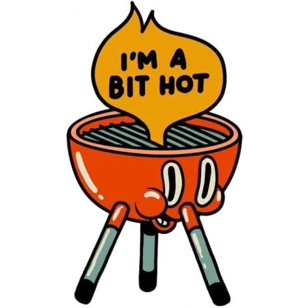 Nášivka The Dudes Hot Patch - Oranžová - Univerzální