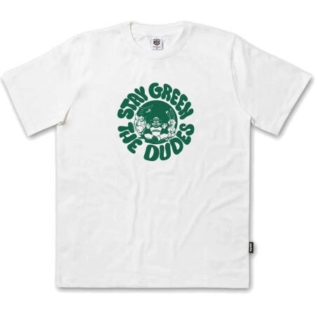Triko The Dudes Stay Green - Bílá - L