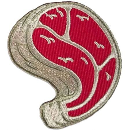 Nášivka The Dudes Steak Patch - Červená - Univerzální