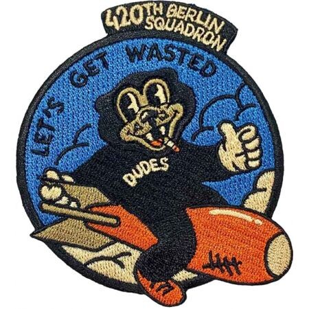 Nášivka The Dudes Wasted Patch - Modrá - Univerzální