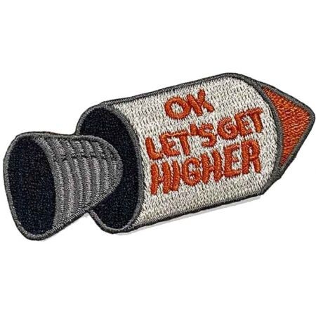 Nášivka The Dudes Higher Patch - Černá - Univerzální