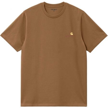 Triko Carhartt Wip American Script S/S - Hnědá - L
