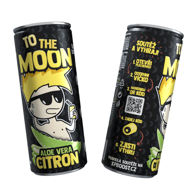 Mr. Moon ovocný nealkoholický nápoj s Aloe Vera a Citrón - 0,25l