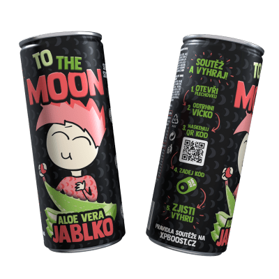 Mr. Moon ovocný nealkoholický nápoj s Aloe Vera a Jablko - 0,25l