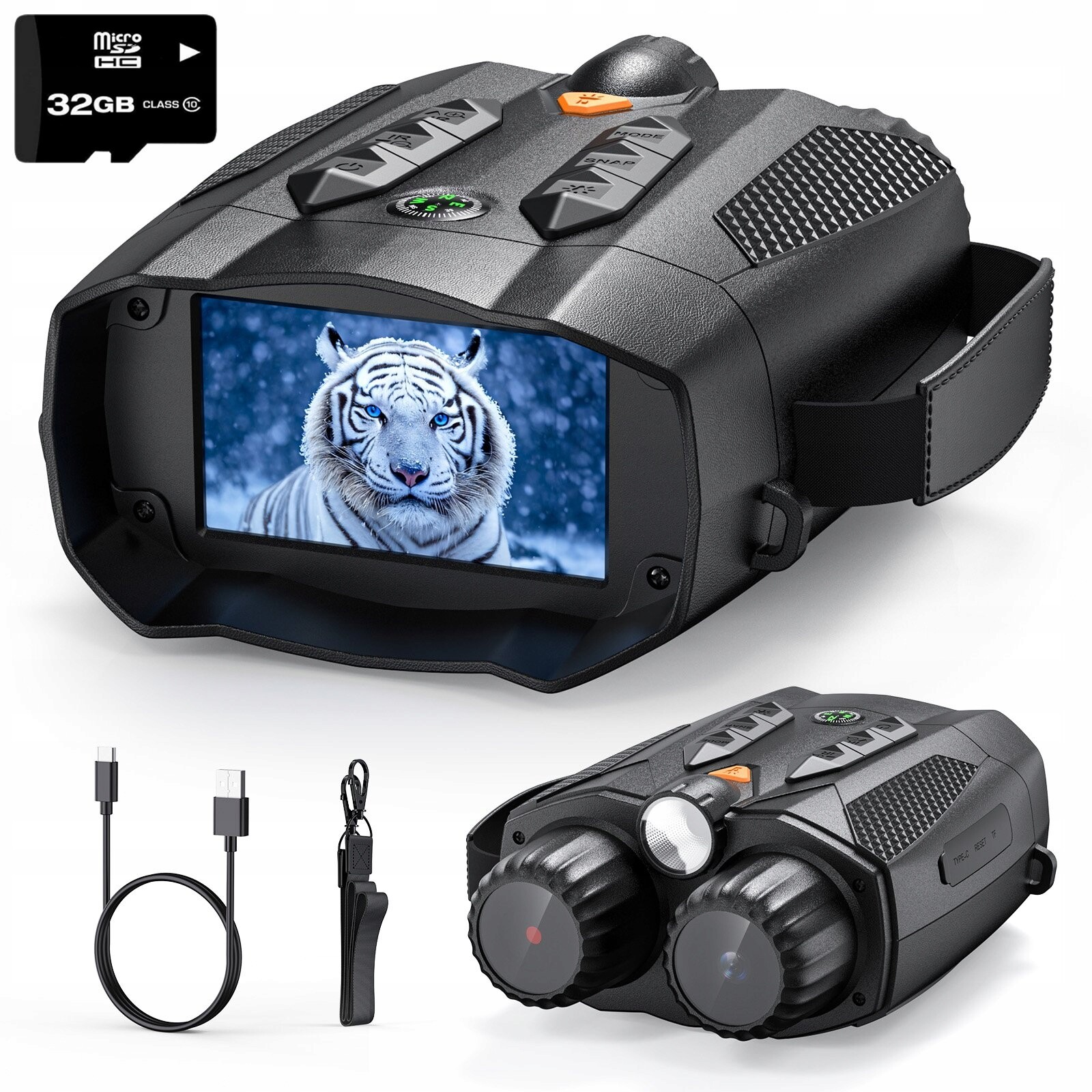 Dalekohled Pro Noční Vidění Noční Noční Vidění Infračervený 5000mah 3