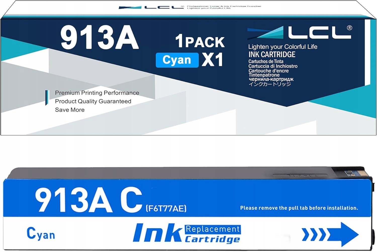 Inkoust 913A žlutý XL pro Hp PageWide 352dw 452 477 552 577 náhradní LCL