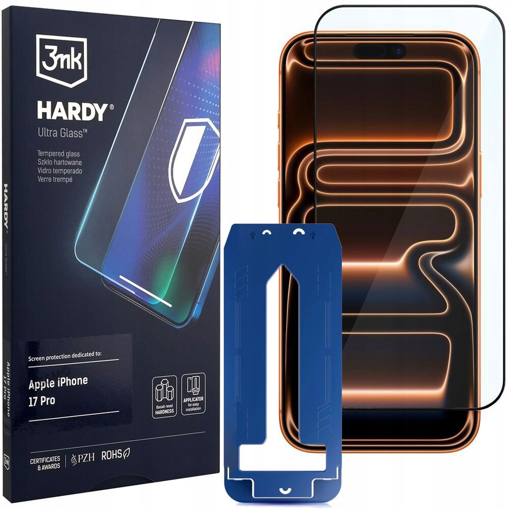 3mk Hardy Ultra Glass, Tvrzené Sklo Premium pro Apple iPhone 17 Pro