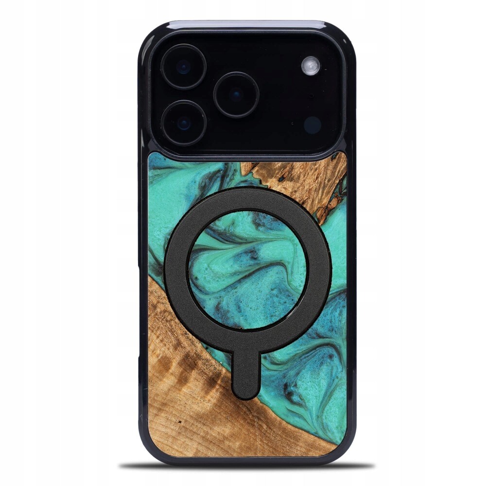 Pouzdro Bewood Unikátní pro iPhone 17 Pro tyrkysové s MagSafe