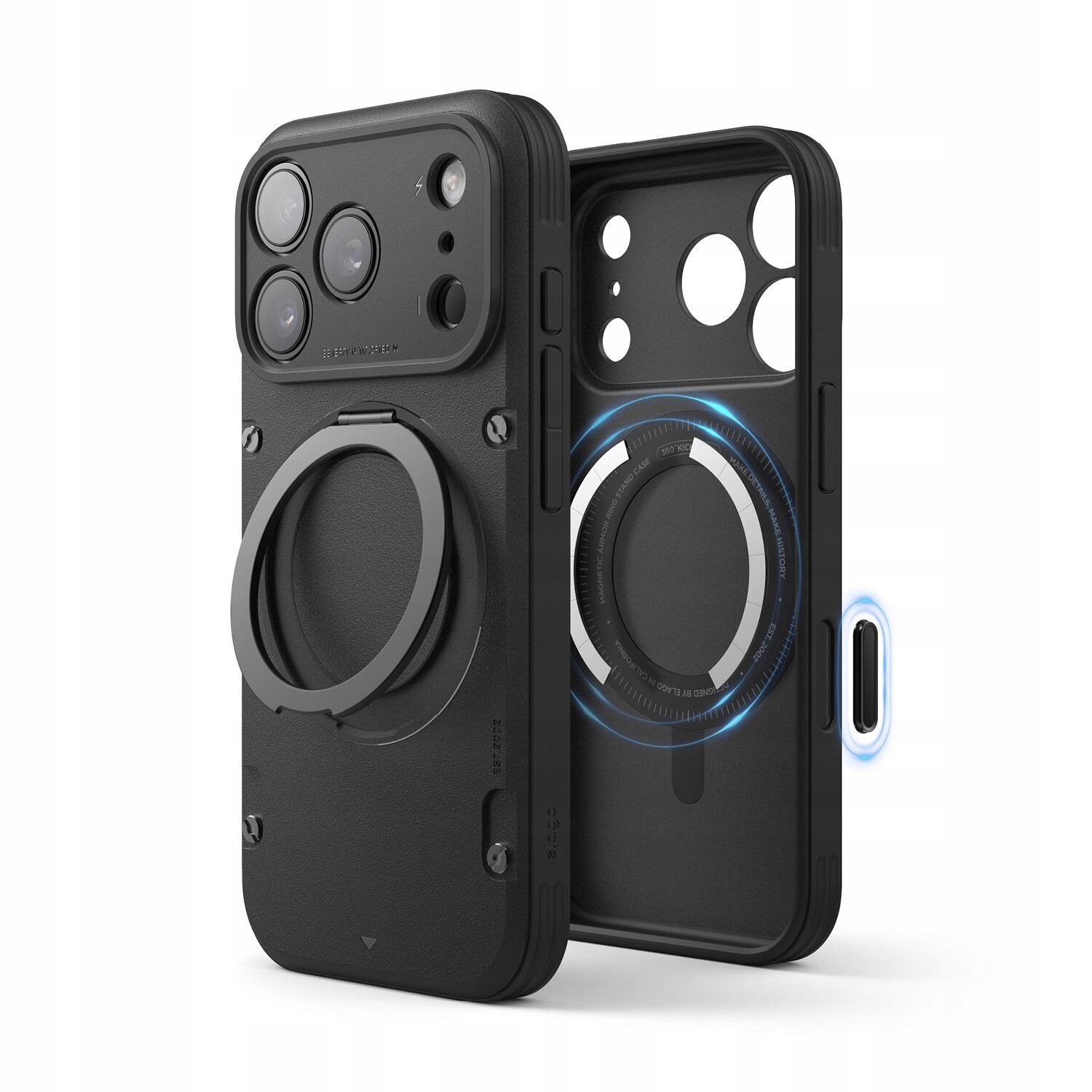 Pouzdro Magnetic Armor s podstavcem MagSafe Elago pro iPhone 17 Pro Max, černé