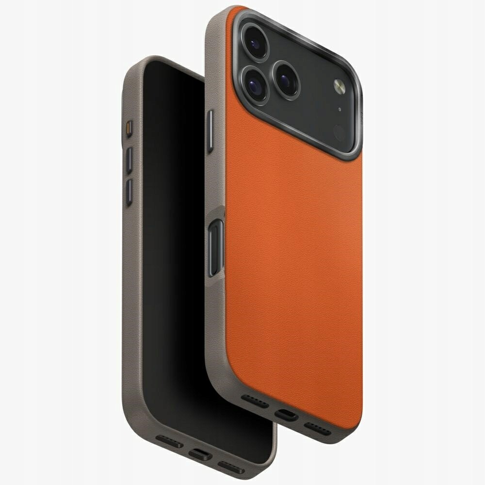 Pouzdro Uniq Lyden Ds pro iPhone 17 Pro Magclick Charging, oranžovo/šedé