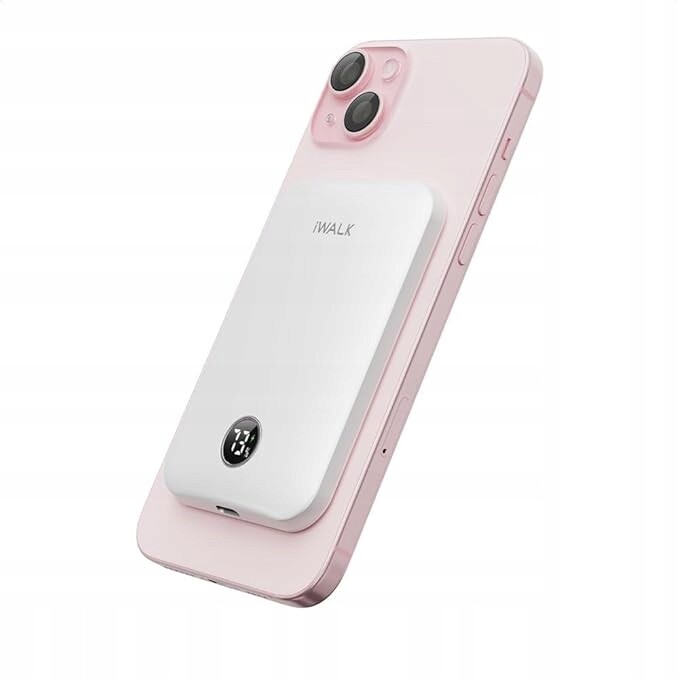 iWALK Mag-X 5000mAh MXB008 Bílá Powerbanka s MagSafe Led displejem