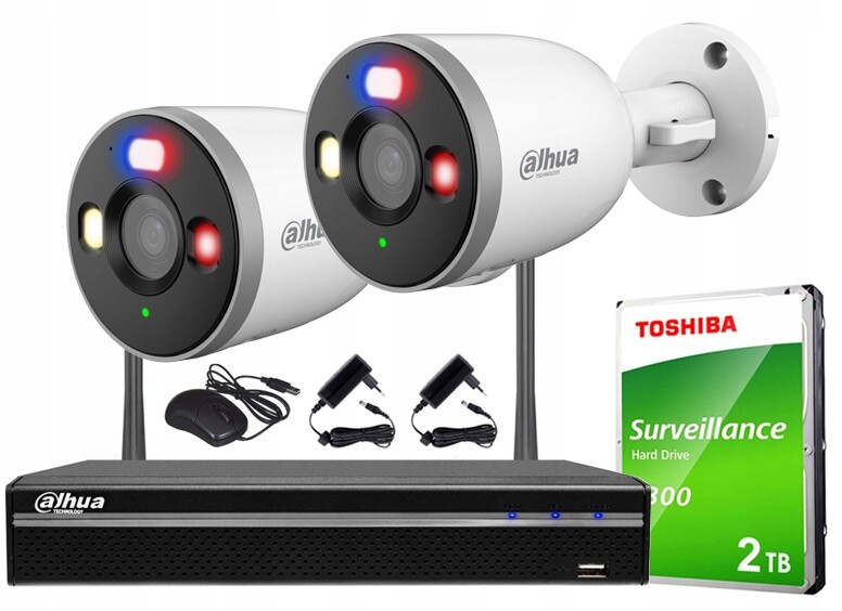 Monitorovací sada Wifi 5MPx 2 kamery F5D-PB Dahua WiFi rekordér 2TB