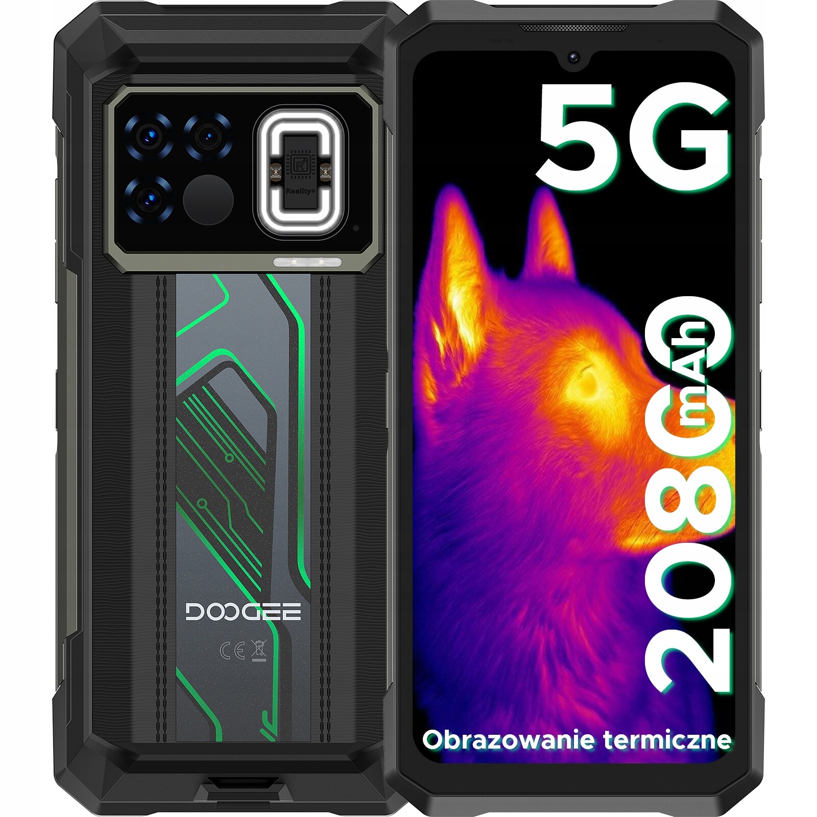 5G chytrý telefon DooGee Fire6 Max 6,72“ 20 GB/256 Gb 50 Mp 20 800 mAh Nfc WIFI6