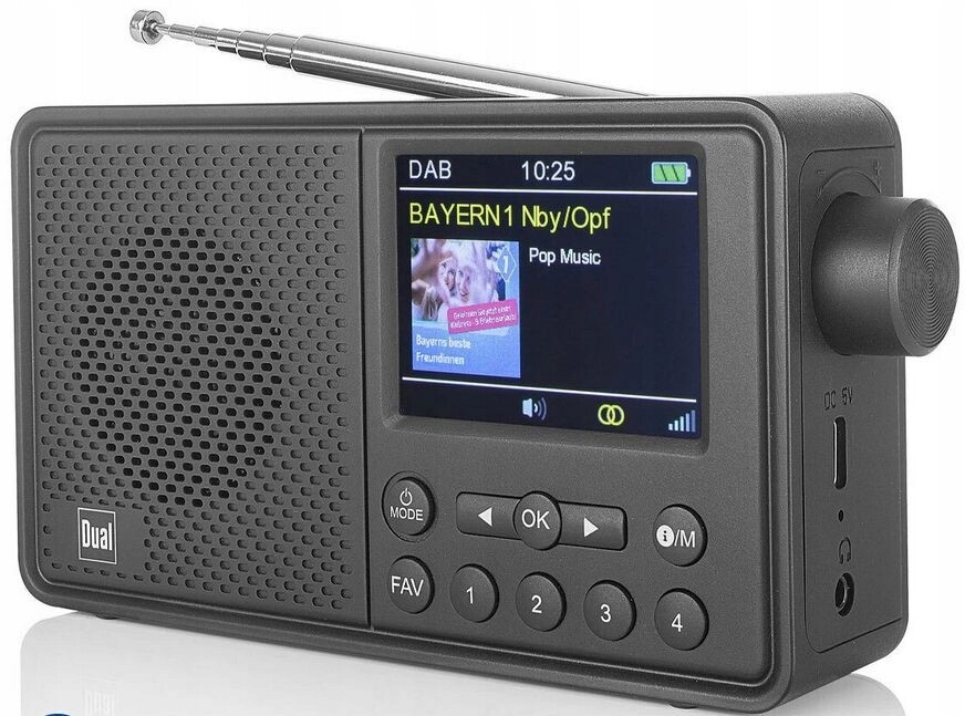 Rádio Dual Mcr 120 Dab+ Fm Rds Bluetooth Vestavěná Baterie Ekvalizér