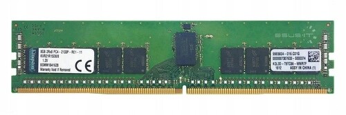 paměť Ram 1x 8GB Kingston Ecc Registered DDR4 1Rx4 2133MHz PC4-17000 Rdimm