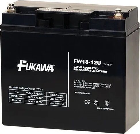 Fukawa olověná baterie Fw 18-12 U do Ups Apc/ 12V/ 18Ah/ životnost 5 let/ z