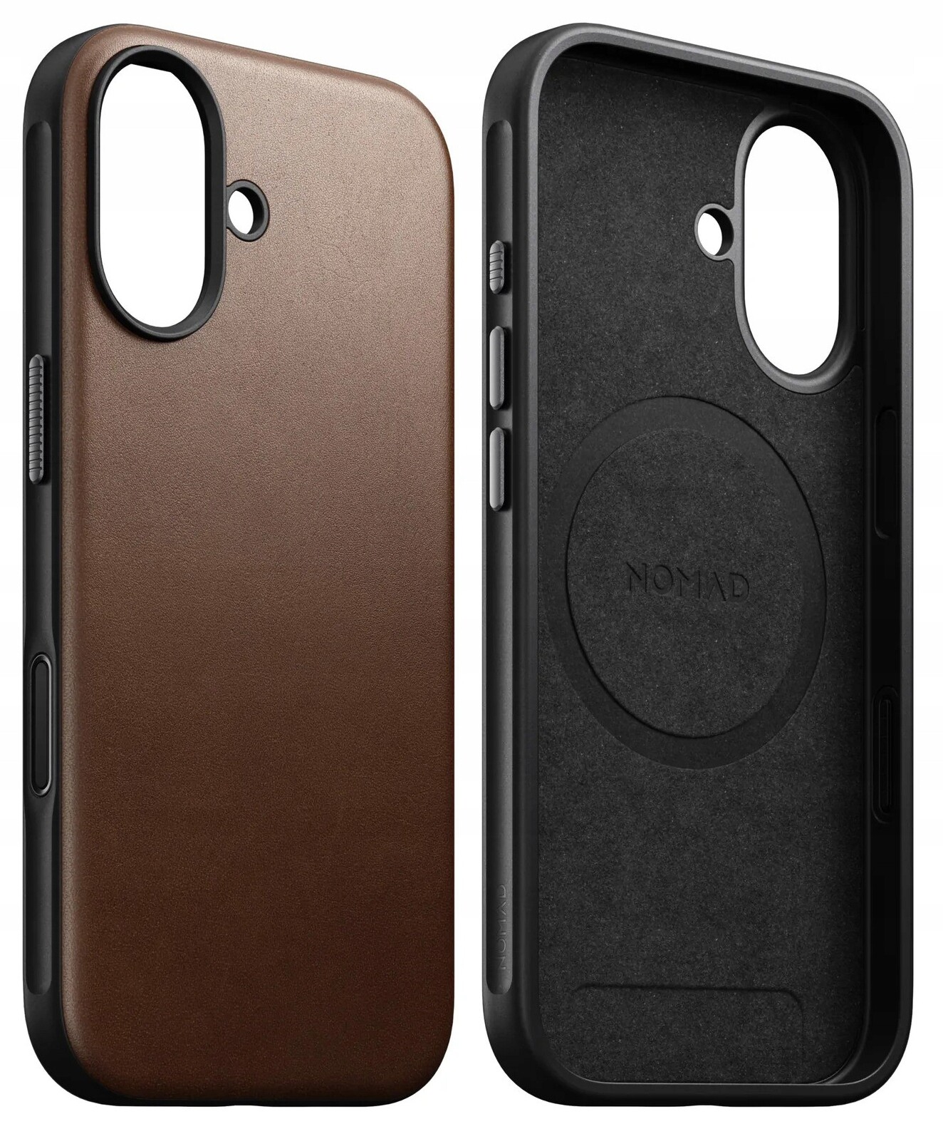 Nomad Moderní kožené pouzdro MagSafe Kožené pevné kryt pro iPhone 17