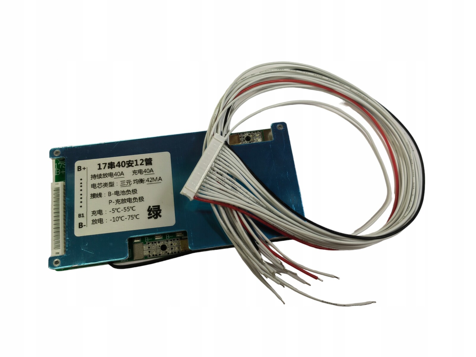 Kontroler baterií Bms 17S 60V 40A