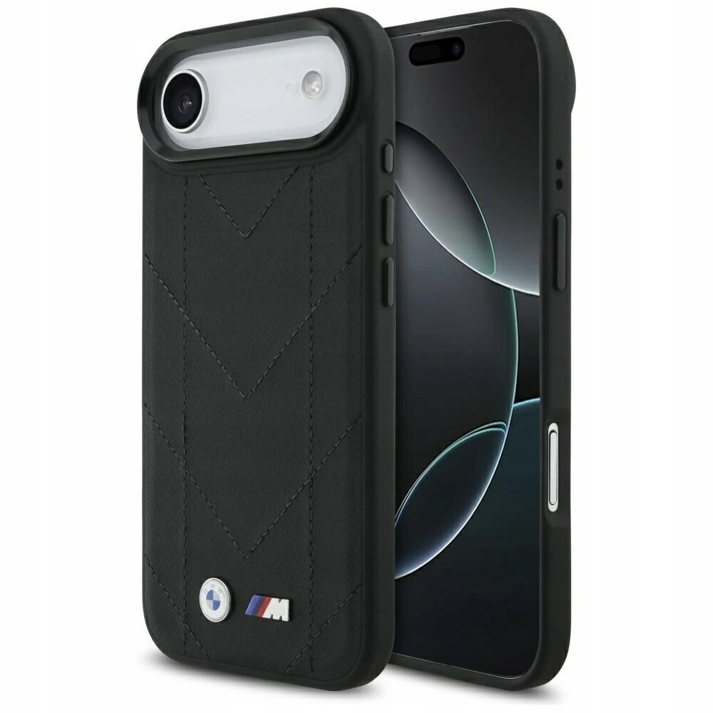 Pouzdro Bmw M Quilted Logo MagSafe pro iPhone 17 Air černé
