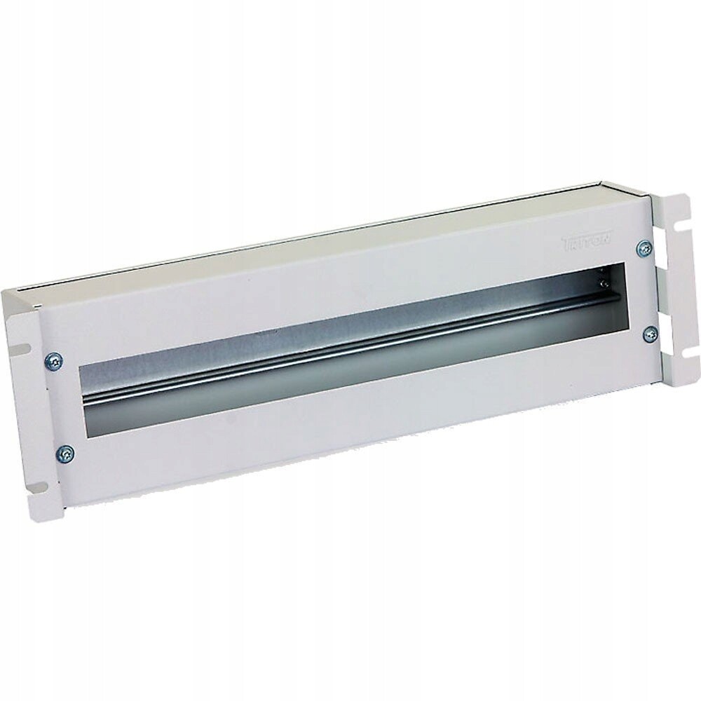 Triton 19' jističová lišta 3U s krytem, Din RAL7035