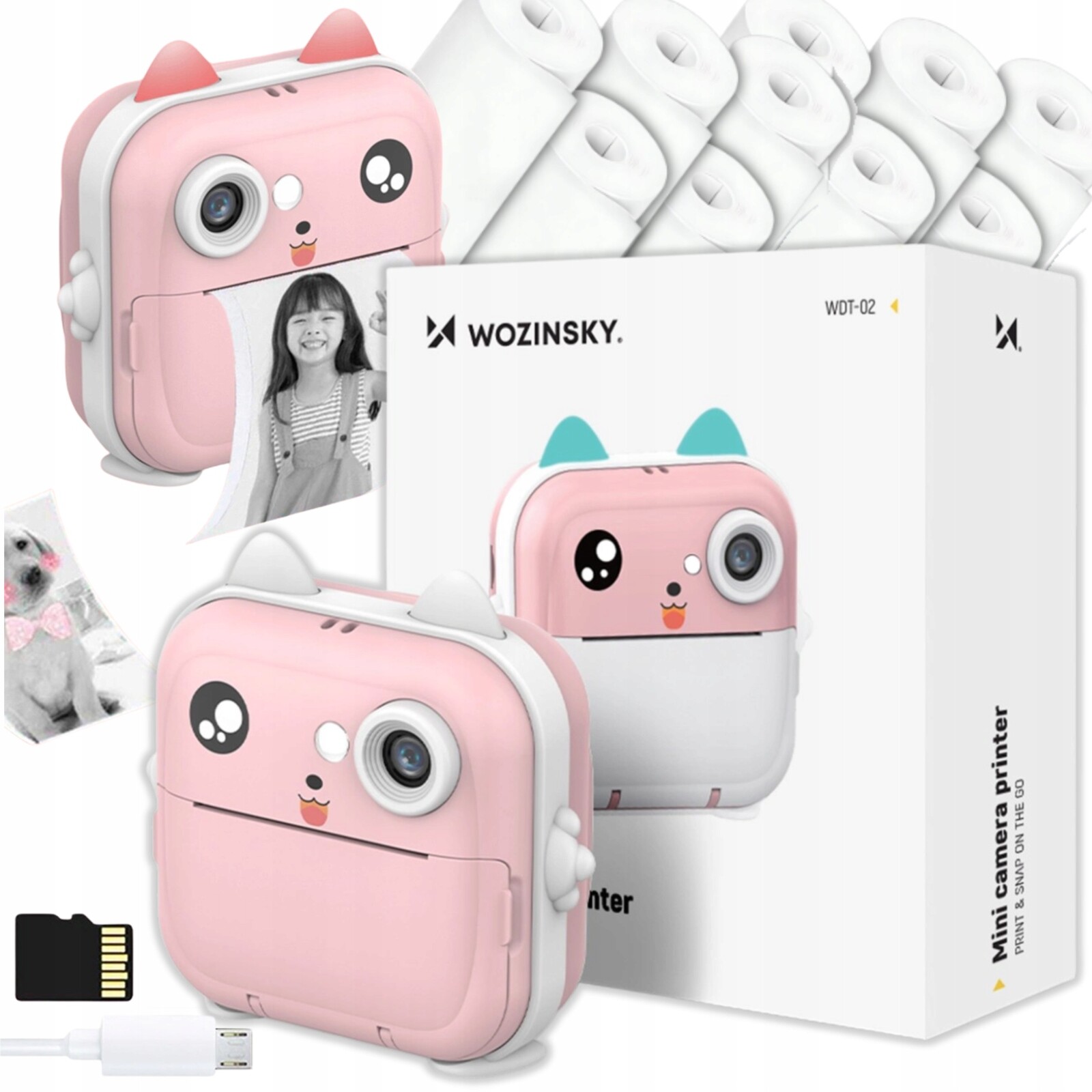 Instantní Fotoaparát, Mini Termální Tiskárna, Kamera 15 Rolí