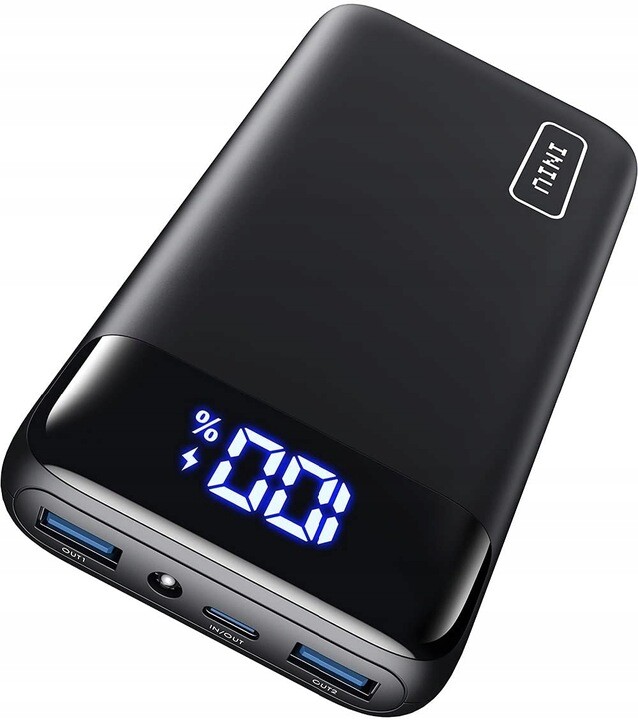 Powerbanka 20000MAH Iniu 22.5W Rychlé Nabíjení Přes Usb-c S Displejem