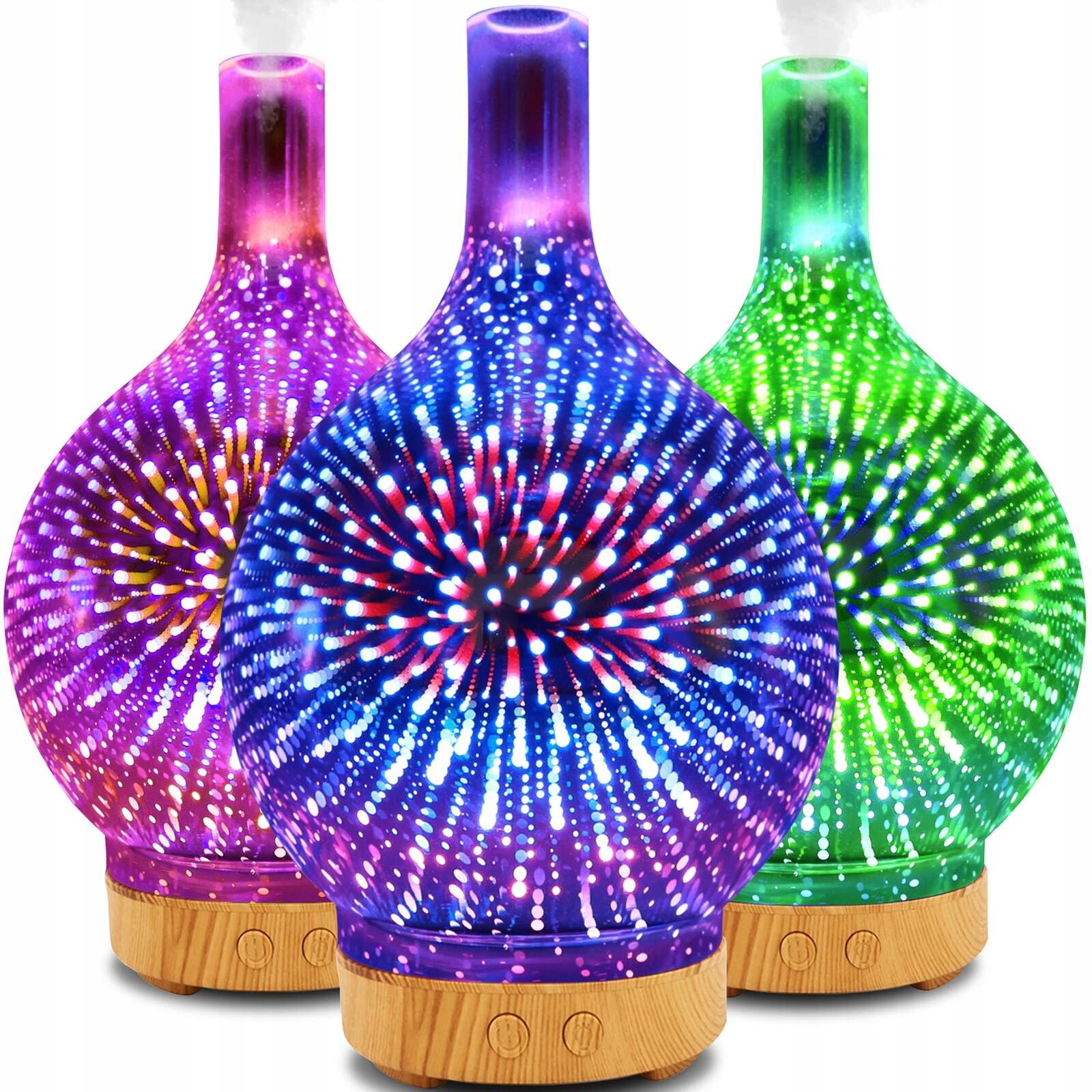 Zvlhčovač vzduchu difuzér pro aromaterapii s podsvícením 35 ml/h