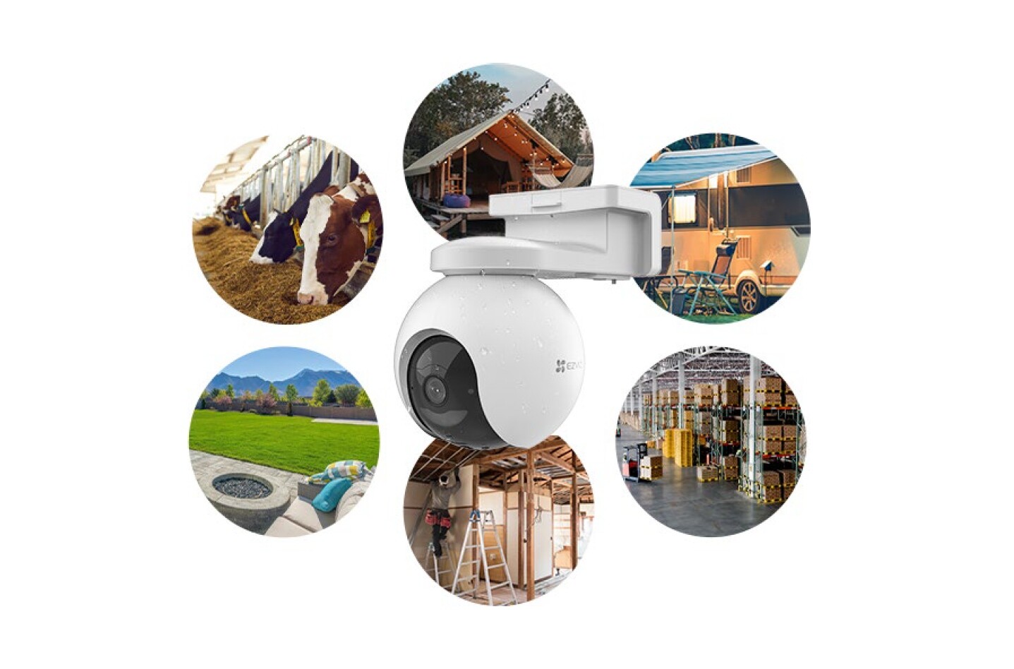 Ezviz Ip kamera EB8 4G/ Ptz/ 4G Lte/ 3Mpix/ krytí IP65/ objektiv 4mm/ H.265