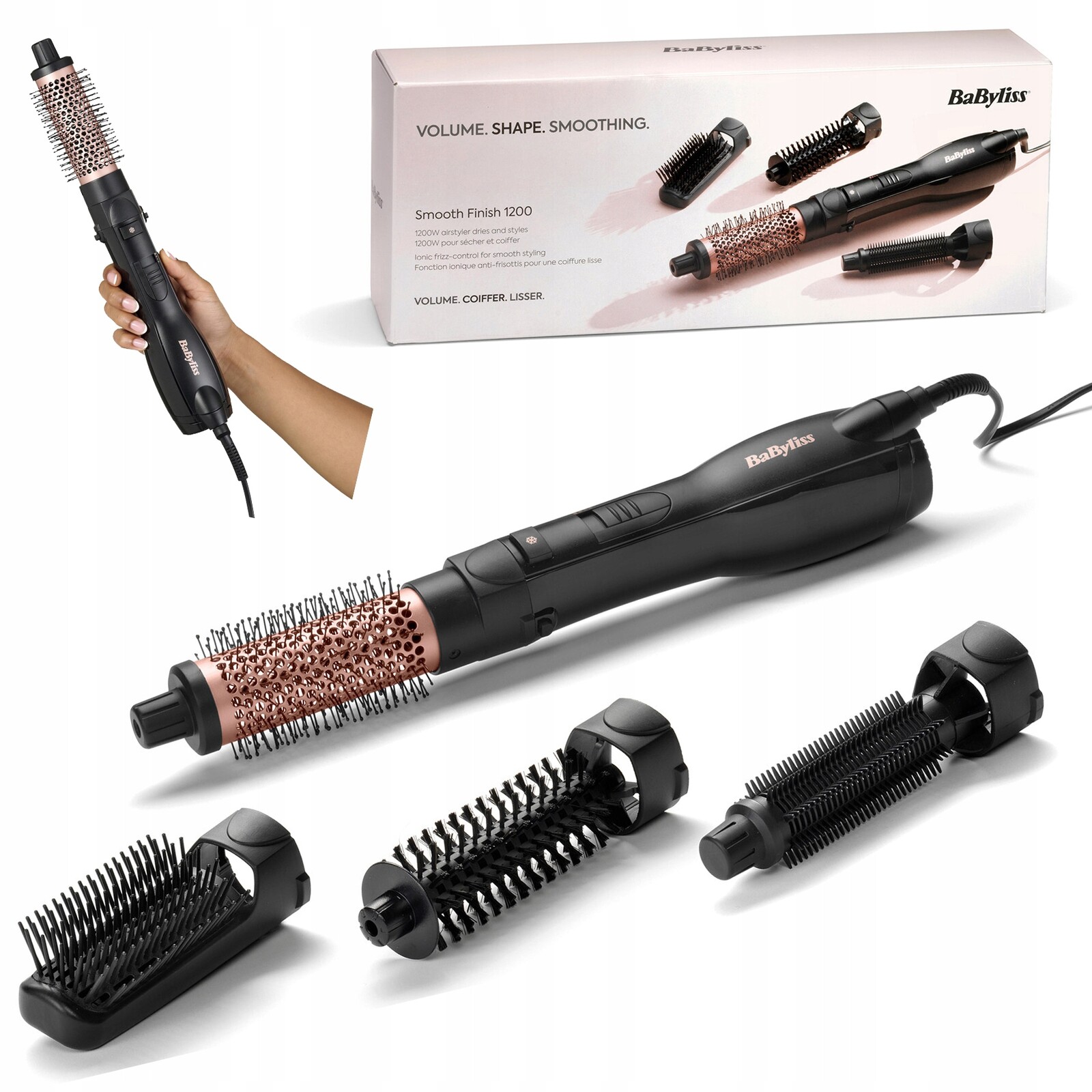 Babyliss AS122E Kulmofén Fén Ionizace Studený proud 4 kartáče