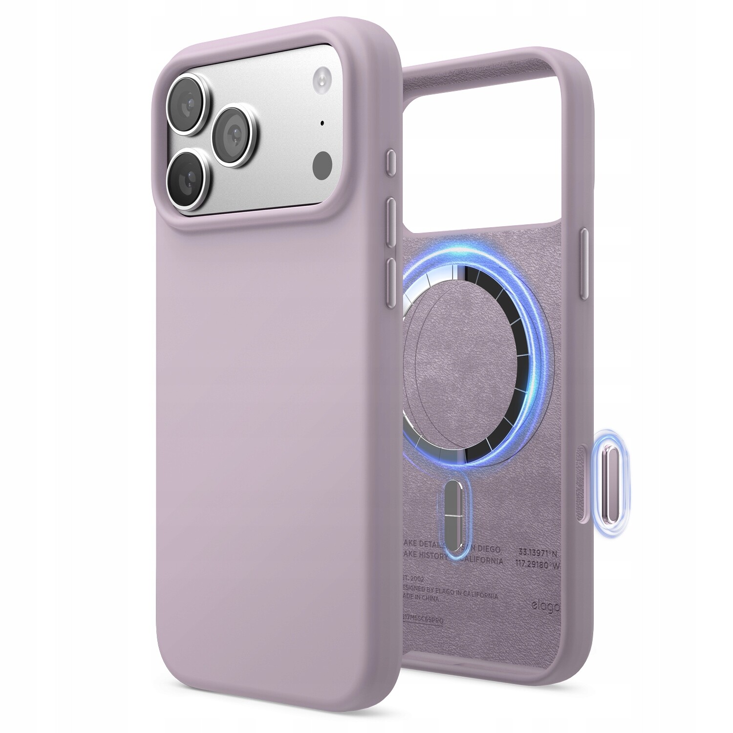 Silikonové Pouzdro s MagSafe Elago pro iPhone 17 Pro Max Soft Purple